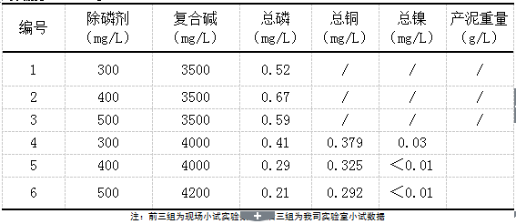 除磷劑實(shí)驗(yàn)數(shù)據(jù)2