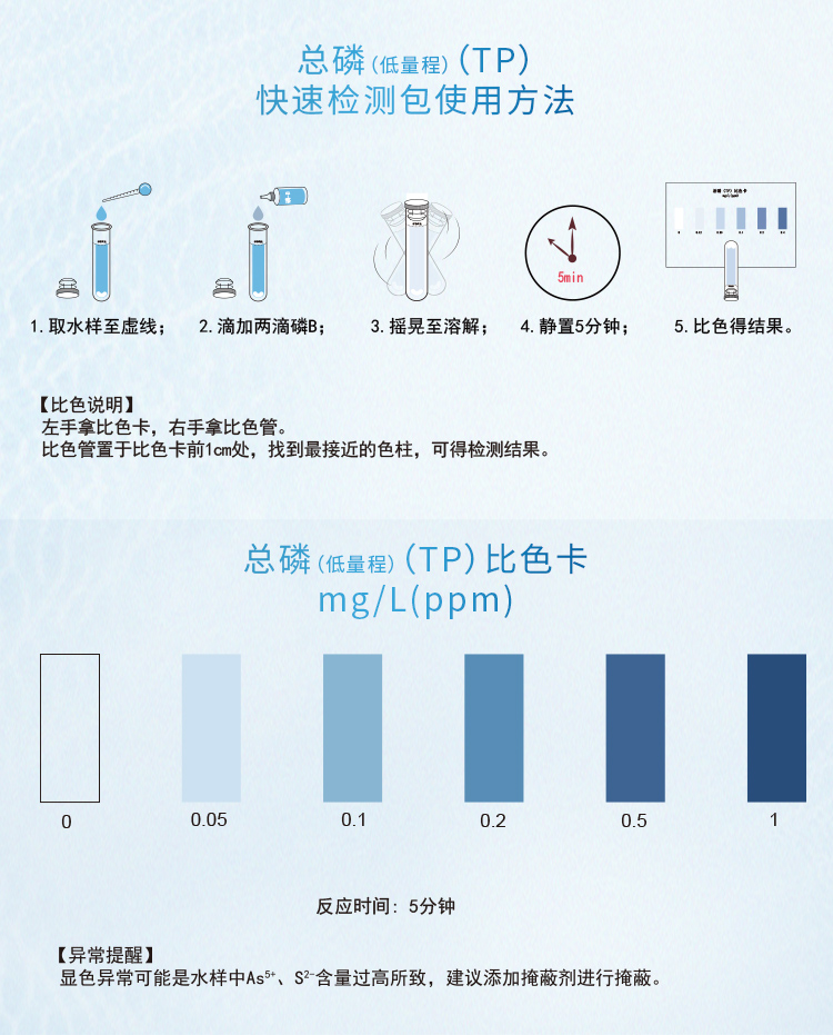 總磷水質(zhì)快速檢測(cè)試劑